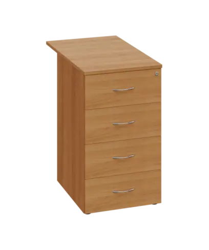 CKCP 2 - 85 kontejner přístavný, 4-zásuvkový, deska 25 mm, centrální zámek, buk royal